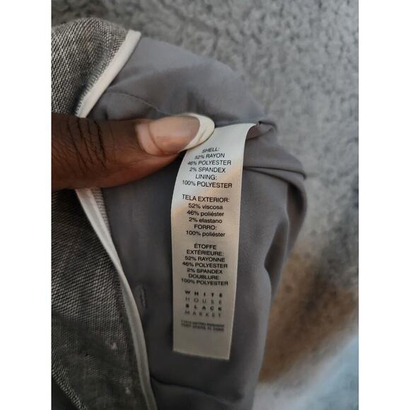 Black House White Market Slim Boot Pant Tweed Black/White 10 - Picture 4 of 7